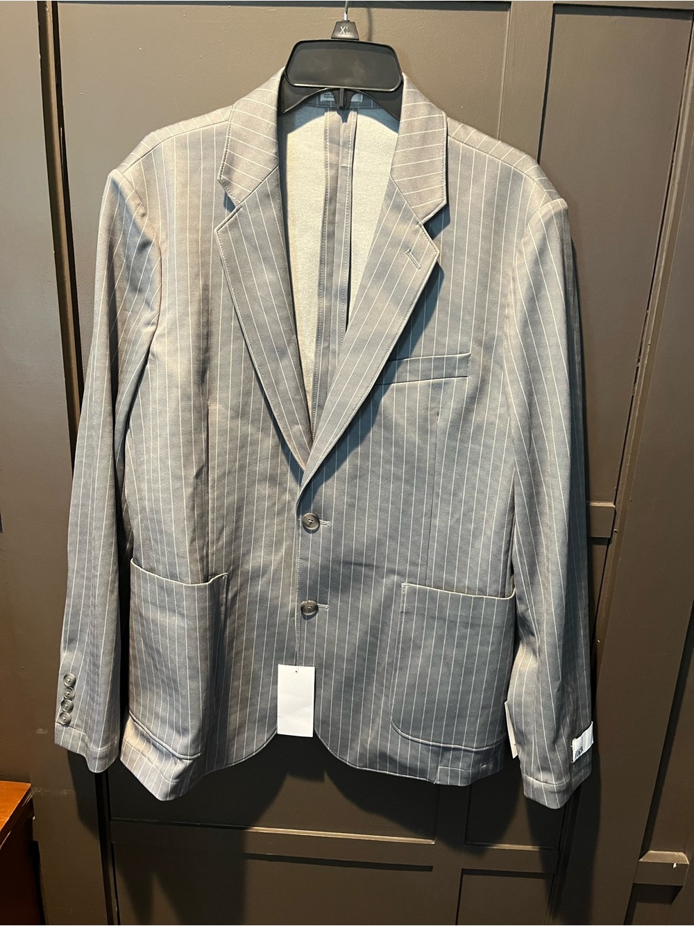 Nordstrom Rack Men Pinstripe Blazer - Gray Size 40R New